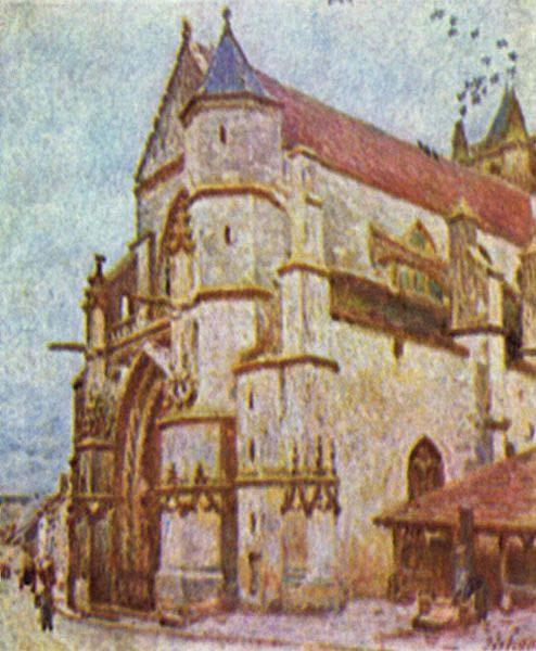 Alfred Sisley Kirche von Moret France oil painting art